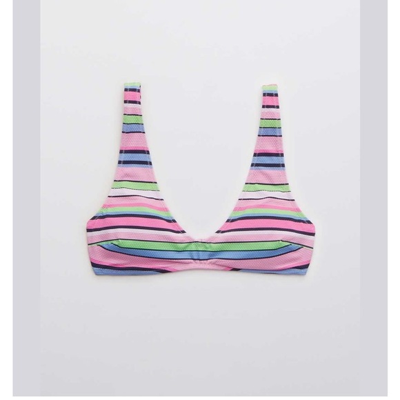 Aerie Pique V Scoop Bikini Top - Picture 2 of 7